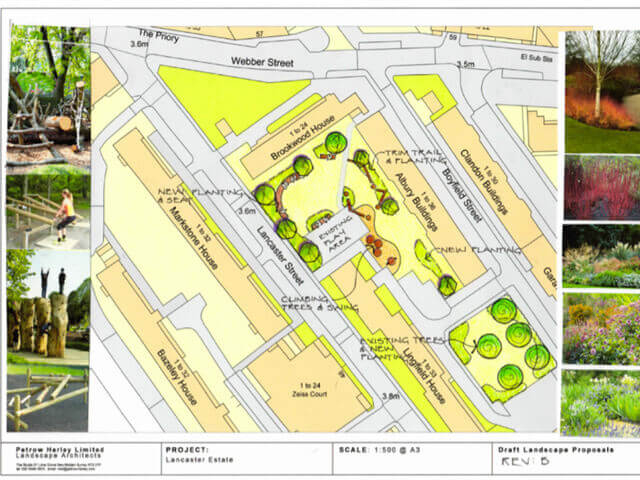 Designs for development of Lancaster Estate by Petrow Harley