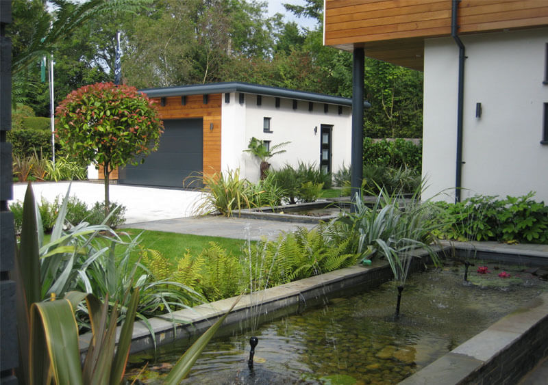 Renovated modern gardening for housing developments completed by Petrow Harley